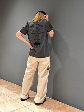 「AVIREX（アヴィレックス）のアイテム（ハンチング/ベレー帽）」を使った、Nagasakiさん（レディース・164cm）の夏コーディネート