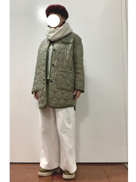 「オリーブ」｜「アイテム（ブーツ）」を使った、Coat.Iさん（レディース・152cm）の冬コーディネート