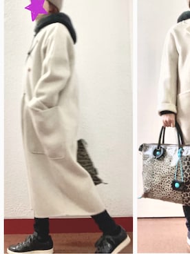 「GABS（ガブス）のアイテム（バッグ）」を使った、Coat.Iさん（レディース・152cm）の冬コーディネート