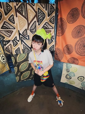 「Fumbleのアイテム」を使った、puieeeeeeさん（レディース・166cm）の夏コーディネート