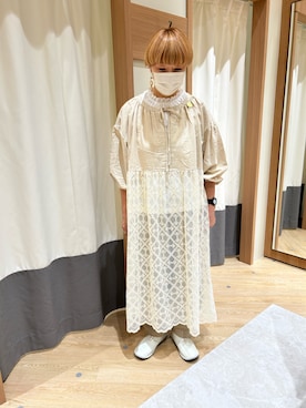 「アイテム（フォーマルスーツ/小物、ゴールド系）」を使った、chi211030さん（レディース・165cm）の秋コーディネート