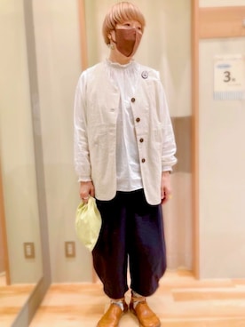 「アイテム（エコバッグ/サブバッグ）」を使った、chi211030さん（レディース・165cm）の春コーディネート