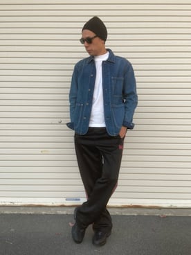 「GAP（ギャップ）のアイテム（カバーオール）」を使った、liu1945さん（メンズ・174cm）の秋コーディネート