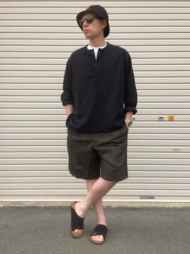 「GLOSTER（グロスター）のアイテム」を使った、liu1945さん（メンズ・174cm）の夏コーディネート