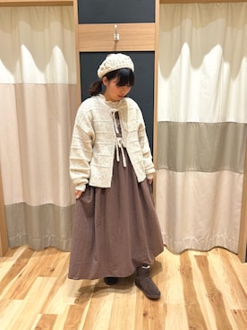 「SM2（エスエムツー）のアイテム（ハンチング/ベレー帽）」を使った、いしずみさん（レディース・158cm）の冬コーディネート