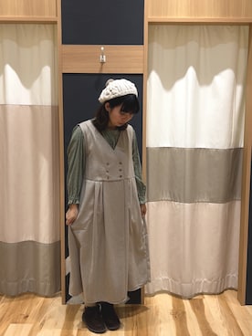 「SM2（エスエムツー）のアイテム（ハンチング/ベレー帽）」を使った、いしずみさん（レディース・158cm）の冬コーディネート