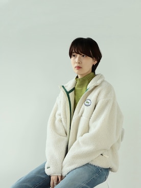 「LACOSTE」｜「アイテム（ブルゾン）」を使った、キヨさん（レディース・175cm）の夏コーディネート