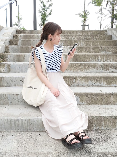 セール】軽量厚底 2WAY クロスストラップ / コード スポーツサンダル