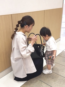 「アイテム（テーラードジャケット）」を使った、chicchimoさん（レディース・152cm）の秋コーディネート