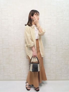 「NOMBRE IMPAIR（ノンブルアンペール）のアイテム（バッグ）」を使った、chicchimoさん（レディース・152cm）の春コーディネート