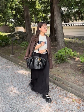 「アイテム（ジャケット/アウター）」を使った、chicchimoさん（レディース・152cm）の秋コーディネート