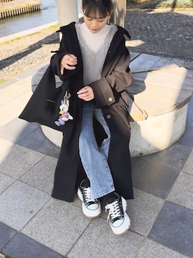 「COACH（コーチ）のアイテム」を使った、chicchimoさん（レディース・152cm）の冬コーディネート