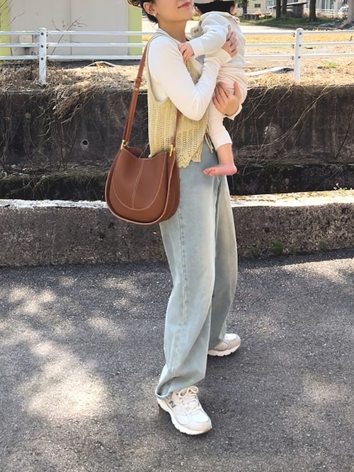 NiiNa】【高品質牛革】2way ワンハンドルラウンドショルダー