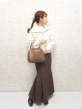 「COMME CA ISM（コムサイズム）のアイテム」を使った、chicchimoさん（レディース・152cm）の冬コーディネート