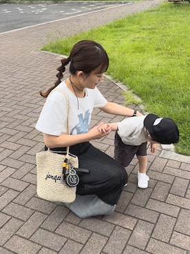 「アイテム（チャーム）」を使った、chicchimoさん（レディース・152cm）の夏コーディネート