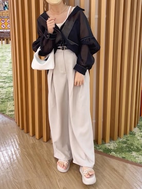 「classicalelf（クラシカルエルフ）のアイテム」を使った、chicchimoさん（骨格ナチュラル・レディース・152cm）の夏コーディネート