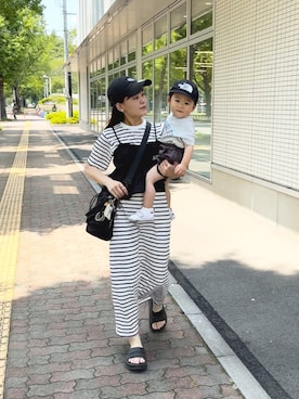 「大人カジュアルコーデ」｜「アイテム（ワンピース/ドレス）」を使った、chicchimoさん（レディース・152cm）の夏コーディネート