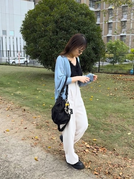 「アイテム（ベスト）」を使った、chicchimoさん（レディース・152cm）の秋コーディネート