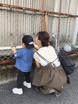 「アイテム（ワンピース/ドレス）」を使った、chicchimoさん（レディース・152cm）の秋コーディネート