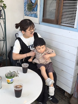「アイテム（ベスト）」を使った、chicchimoさん（レディース・152cm）の秋コーディネート