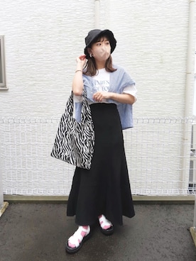 「FORK&SPOON（フォークアンドスプーン）のアイテム」を使った、chicchimoさん（レディース・152cm）の夏コーディネート
