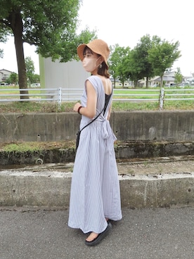 「Ein（アイン）のアイテム」を使った、chicchimoさん（レディース・152cm）の夏コーディネート