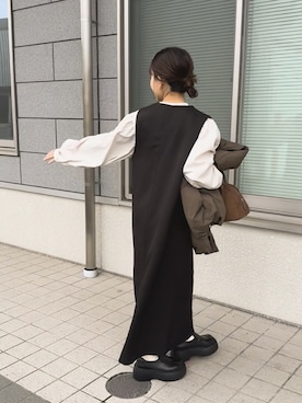 「GRL（グレイル）のアイテム（シューズ）」を使った、chicchimoさん（レディース・152cm）の春コーディネート