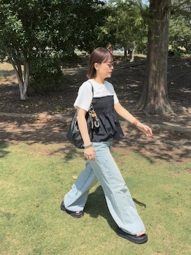 「classicalelf（クラシカルエルフ）のアイテム」を使った、chicchimoさん（レディース・152cm）の夏コーディネート