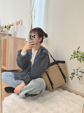 「KOBE LETTUCE（コウベレタス）のアイテム」を使った、chicchimoさん（レディース・152cm）の春コーディネート