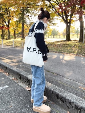 「Java（ジャバ）のアイテム（シューズ）」を使った、chicchimoさん（レディース・152cm）の冬コーディネート