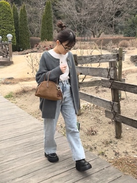 「hellam（へラム）のアイテム」を使った、chicchimoさん（レディース・152cm）の春コーディネート