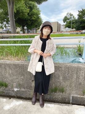 「classicalelf（クラシカルエルフ）のアイテム（ワンピース）」を使った、chicchimoさん（レディース・152cm）の秋コーディネート