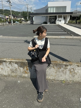 「アイテム（ベスト）」を使った、chicchimoさん（レディース・152cm）の秋コーディネート