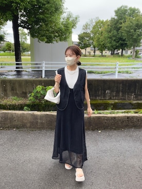 「CIAOPANIC TYPY（チャオパニックティピー）のアイテム（ワンピース/ドレス）」を使った、chicchimoさん（レディース・152cm）の夏コーディネート