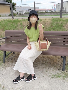 「casita(RETRO GIRL)（カシータ）のアイテム」を使った、chicchimoさん（レディース・152cm）の夏コーディネート