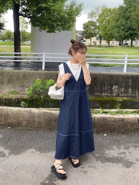 「select MOCA（セレクトモカ）のアイテム」を使った、chicchimoさん（骨格ナチュラル・レディース・152cm）の夏コーディネート