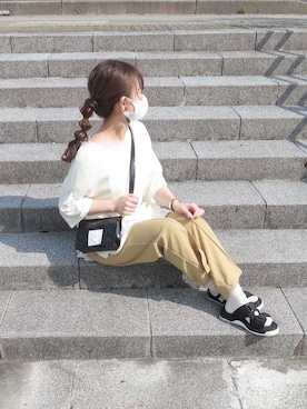 「SHAKA（シャカ）のアイテム」を使った、chicchimoさん（レディース・152cm）の夏コーディネート