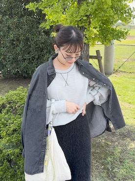 「アイテム（シャツ/ブラウス）」を使った、chicchimoさん（レディース・152cm）の秋コーディネート