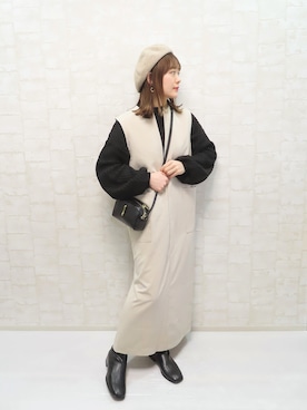 「TOFF&LOADSTONE（トフアンドロードストーン）のアイテム」を使った、chicchimoさん（レディース・152cm）の冬コーディネート