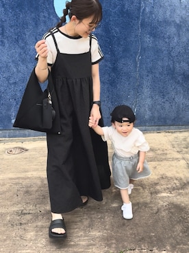 「アイテム（セットアップ）」を使った、chicchimoさん（レディース・152cm）の夏コーディネート