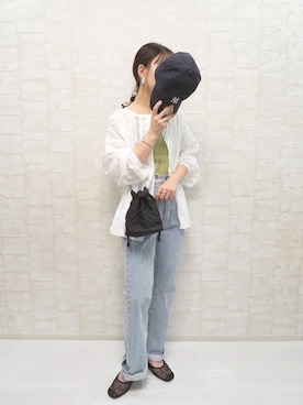 「RAY CASSIN（レイカズン）のアイテム」を使った、chicchimoさん（レディース・152cm）の夏コーディネート