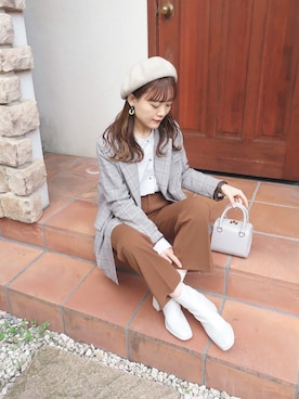 「DHOLIC STYLE（ディーホリックスタイル）のアイテム（ジャケット/アウター）」を使った、chicchimoさん（レディース・152cm）の秋コーディネート