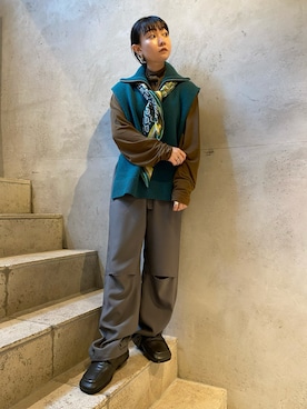 「DRIES VAN NOTEN（ドリスヴァンノッテン）のアイテム（シューズ）」を使った、Dream ch/154cmさん（レディース・154cm）の秋コーディネート