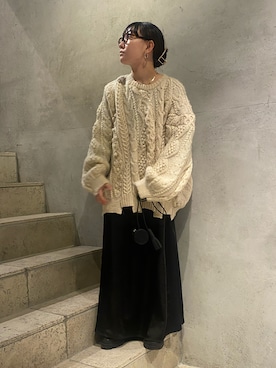 「SHINYAKOZUKA（シンヤコヅカ）のアイテム」を使った、Dream ch/154cmさん（レディース・154cm）の冬コーディネート