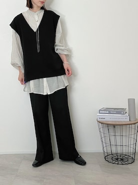 「sakishimatokyo（サキシマトーキョー）のアイテム（Tシャツ/カットソー）」を使った、Lilychouchouさん（レディース・163cm）の夏コーディネート