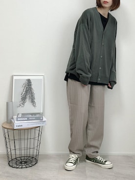 「sakishimatokyo（サキシマトーキョー）のアイテム（Tシャツ/カットソー）」を使った、Lilychouchouさん（レディース・163cm）の春コーディネート