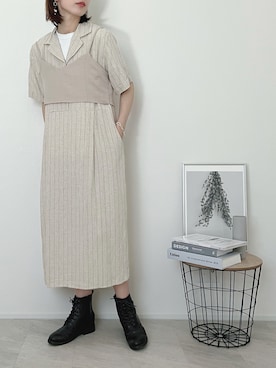 「sakishimatokyo（サキシマトーキョー）のアイテム（ワンピース/ドレス）」を使った、Lilychouchouさん（レディース・163cm）の夏コーディネート