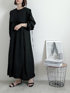 「スクエアトゥ」｜「アイテム（シャツワンピース）」を使った、Lilychouchouさん（レディース・163cm）の春コーディネート