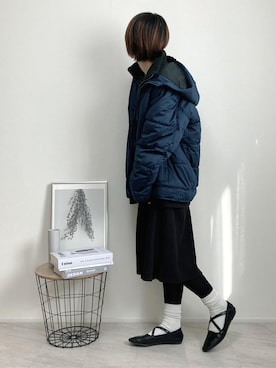 「SPINNS(スピンズ)のアイテム(その他シューズ)」を使った、Lilychouchouさん(レディース・163cm)の冬コーディネート