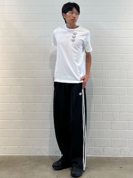 「adidas（アディダス）のADISTAR CONTROL 5 for JAPAN（シューズ、ブラック系）」を使った、KSさん（メンズ・172cm）の夏コーディネート